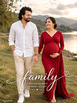 AI maternity photoshoot,