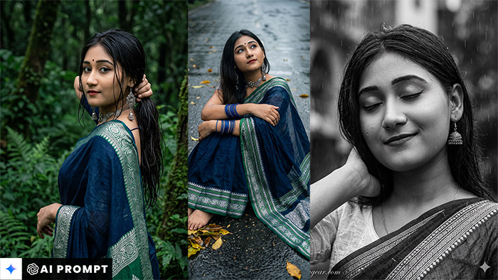 Gemini AI Photo Prompt Copy Paste Saree Look
