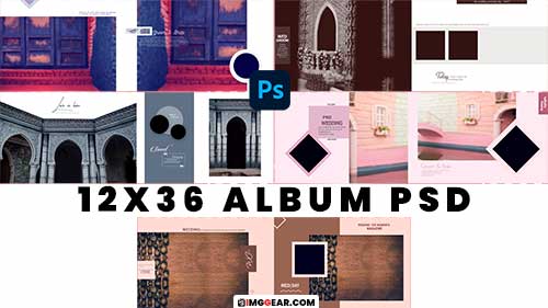 Download Editable 12X36 Album PSD Templates