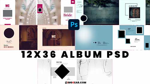 Download Wedding 12X36 PSD Album Templates