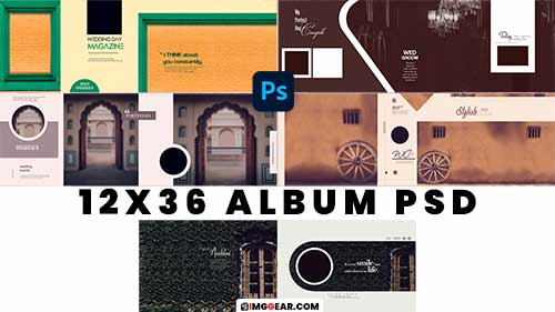 Professional 12X36 Album Design Free PSD Files
