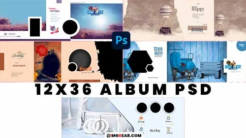 Download Premium Album 12X36 PSD Files Free