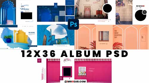 Free Album 12X36 PSD Collection For Wedding Photography