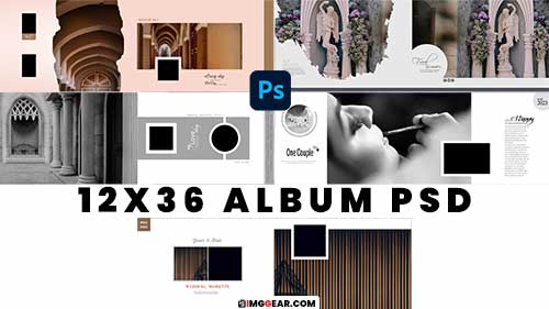 Stylish 12X36 Album Design Templates Free