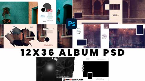 New Collection Of 12X36 Album Design PSD Files