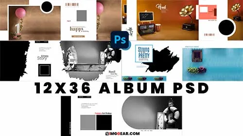 Free Download 12X36 Album Design PSD Files