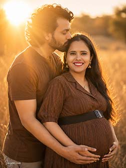 Traditional Indian maternity AI prompt,