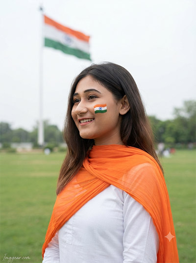 15 August Red Fort Background AI Photo Editing