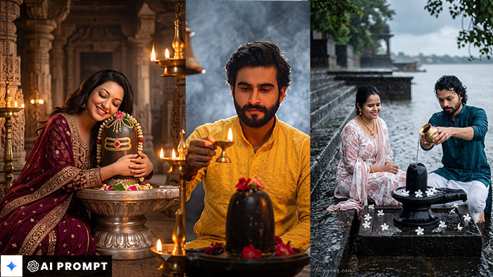 20+ Stunning Mahadev Shivling AI Photo Editing Prompts for Sawan 2026