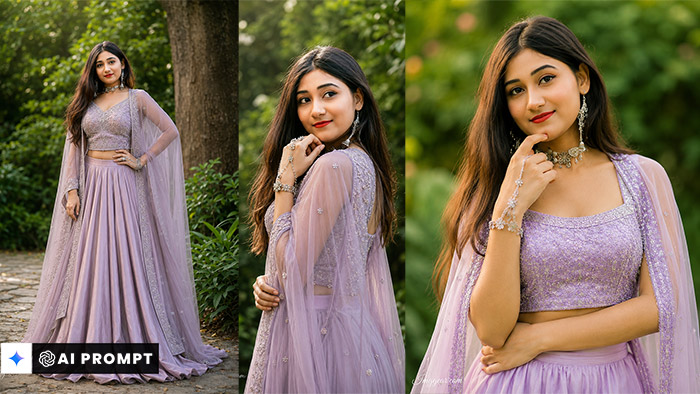5 Best Luxury Lehenga Gemini AI Prompts