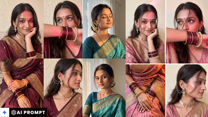 5 Trending Gemini AI Saree Photo Prompts Every Girl Should Try
