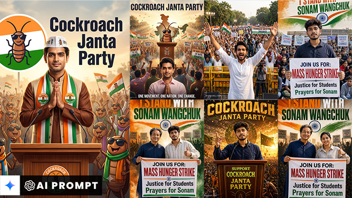 8 Cockroach Janata Party Photo Editing Prompts [2026 AI Guide]