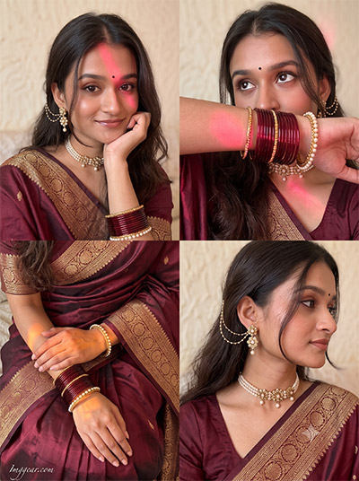 Aesthetic saree AI photo editing prompt