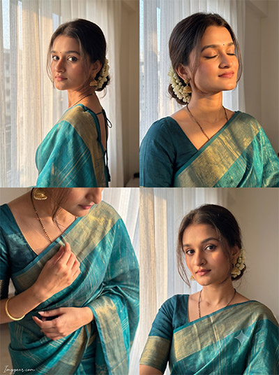 Aesthetic saree AI photo editing prompt