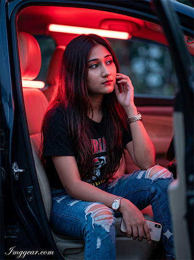 Gemini Girl Supercar AI Photo Prompt