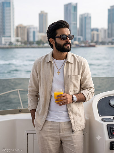 Gemini Luxury Yacht AI Photo Prompt For Boys