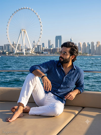 Gemini Luxury Yacht AI Photo Prompt For Boys