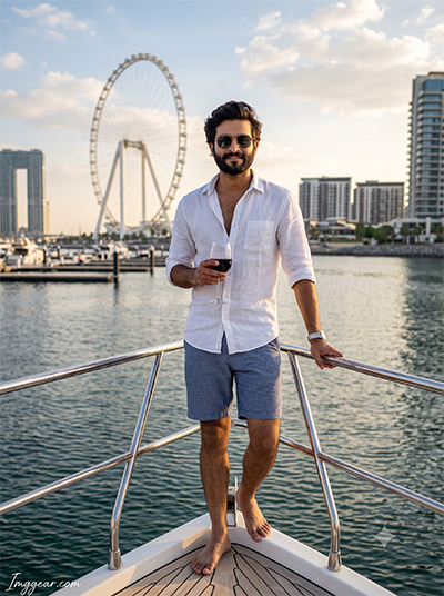 Gemini Luxury Yacht AI Photo Prompt For Boys
