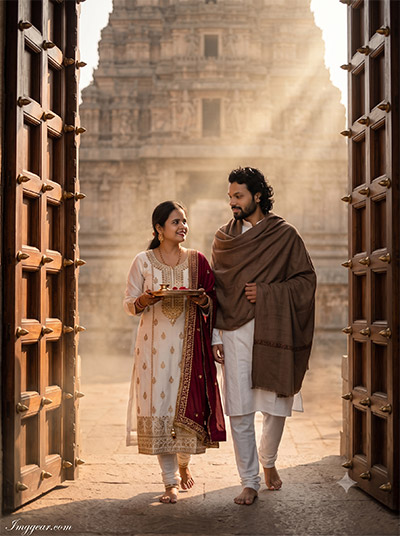 Indian Couple Gemini AI Photo Prompts