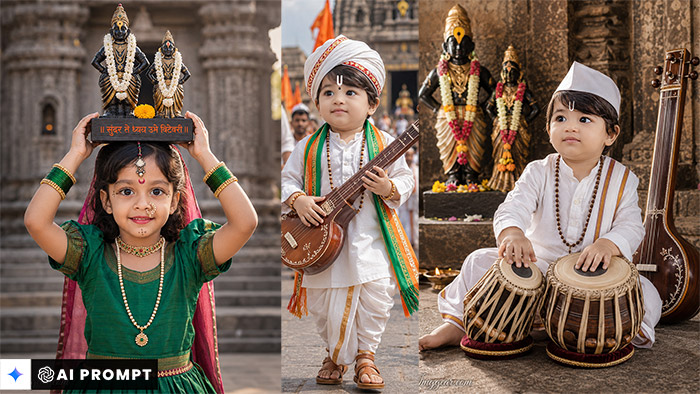 Most Unique Ashadhi Ekadashi Prompt Boy And Girl