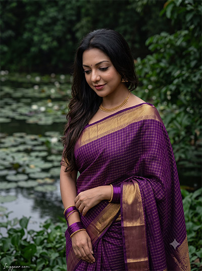 Retro Girl in Saree Photo Prompt