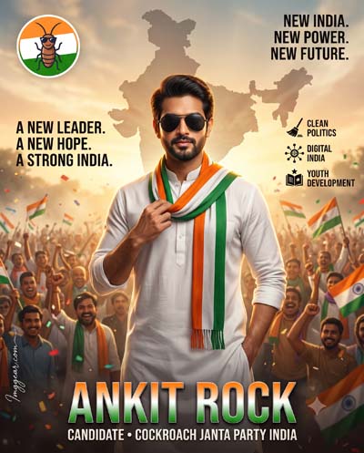 Trending Cockroach Janata Party Photo Editing Prompt
