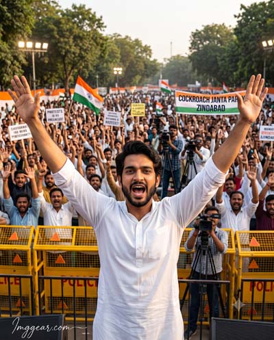 Trending Cockroach Janata Party Photo Editing Prompt