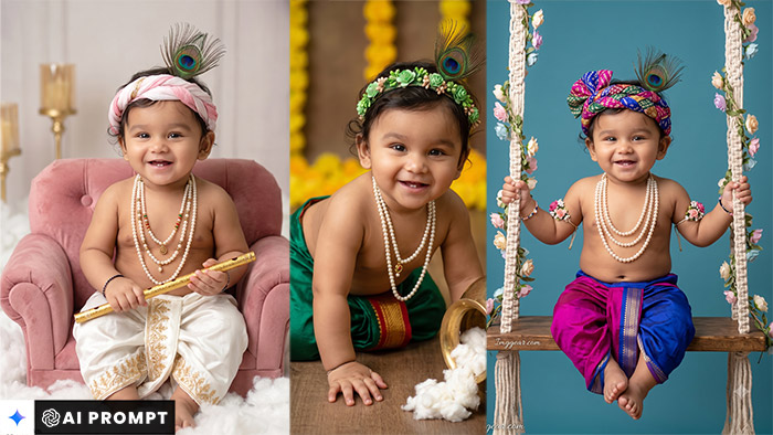 5 Best Baby Krishna Prompt for Gemini AI Best Cute Baby Krishna Prompts