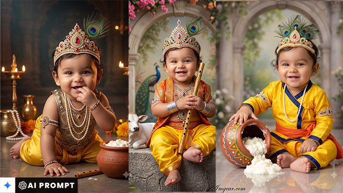 Baby Krishna Prompt 2026 – ChatGPT & Gemini AI Photo Editing