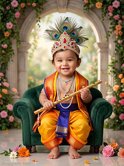 Baby Krishna Prompt