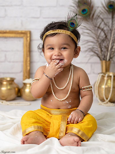Baby Krishna Prompt Gemini