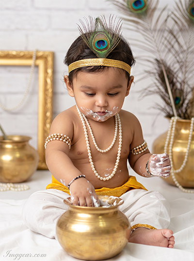 Baby Krishna Prompt Gemini