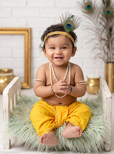 Baby Krishna Prompt Gemini