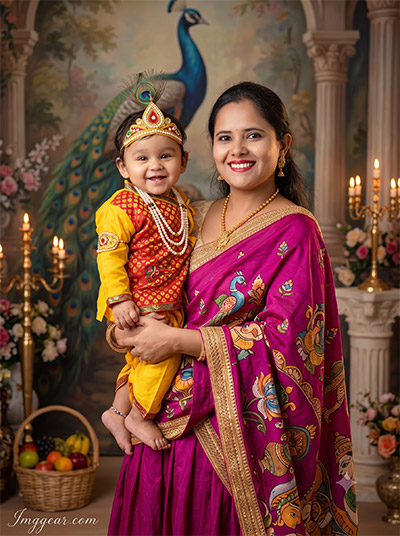 Cute Baby Krishna Prompt