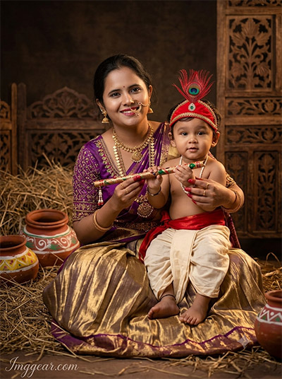 Cute Baby Krishna Prompt