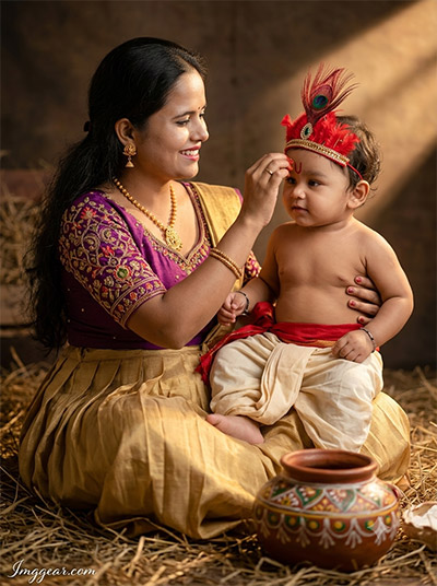 Cute Baby Krishna Prompt
