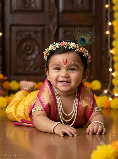 Prompt Seen Krishna Photo Editing Boy