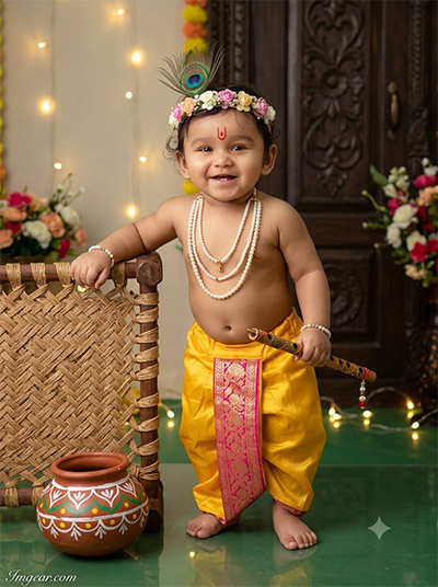 Prompt Seen Krishna Photo Editing Boy