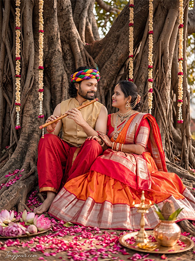 Radha Krishna Couple Prompt For Gemini AI