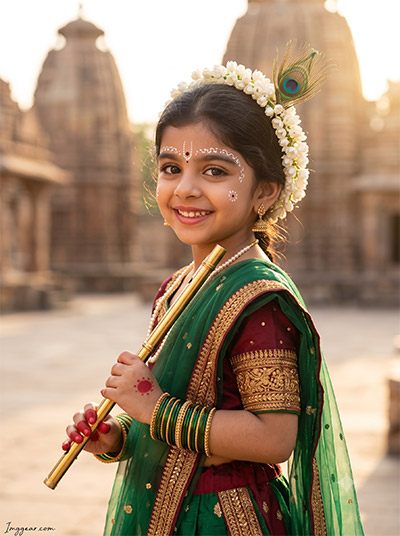 Radha Krishna Prompt for Baby Girl