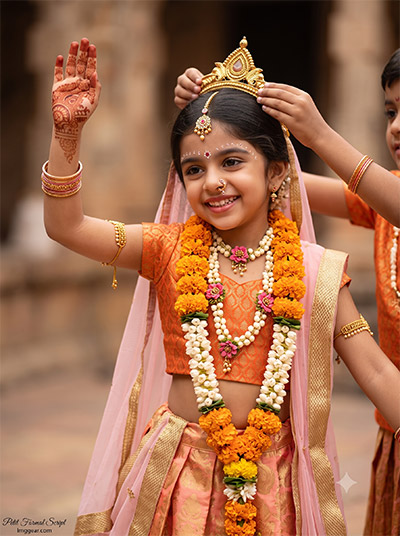 Radha Krishna Prompt for Baby Girl