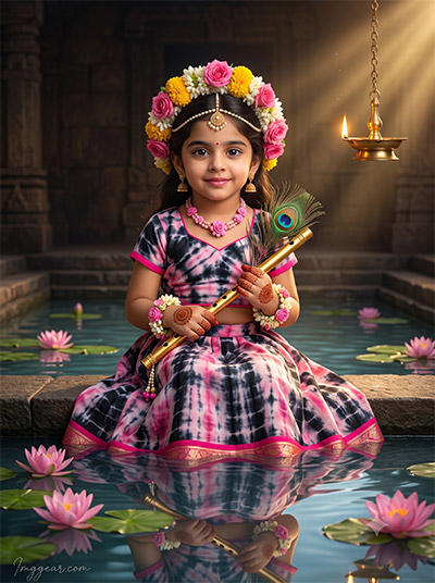 Radha Krishna Prompt for Baby Girl