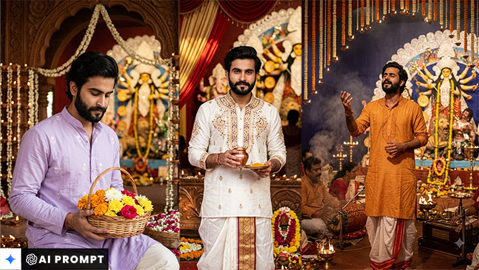10 Best ChatGPT Durga Puja Photo Editing Prompts For Boys