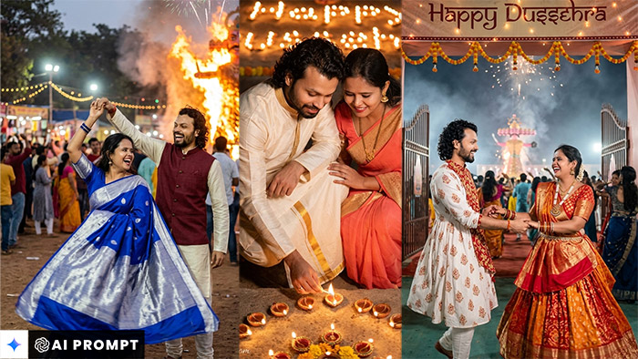 10 Best ChatGPT Dussehra AI Photo Prompts For Couple