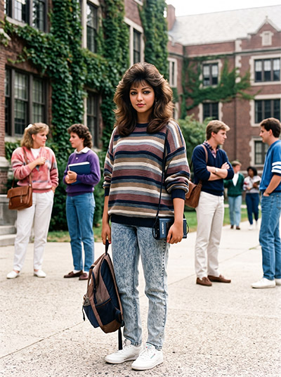 80s Prompt Look AI Photo Editing Trend
