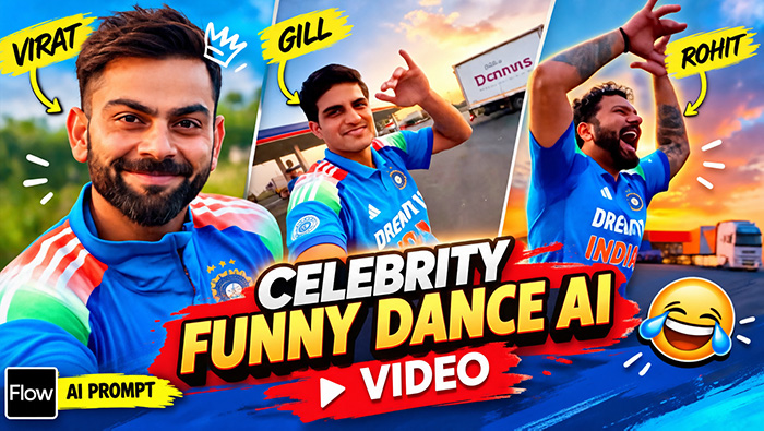 Celebrity Funny Dance AI Video Editing Prompt