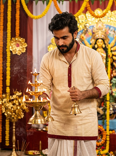 ChatGPT Durga Puja Photo Editing Prompts For Boys