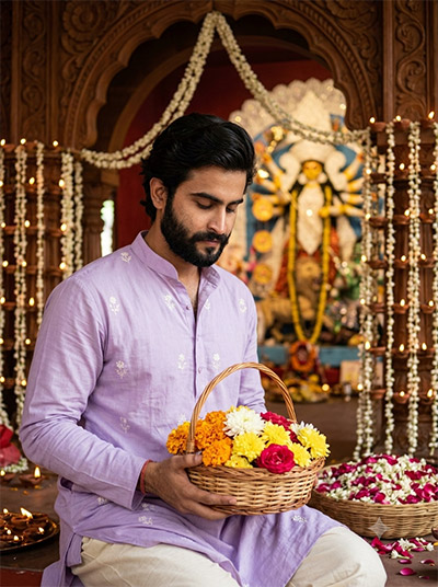 ChatGPT Durga Puja Photo Editing Prompts For Boys