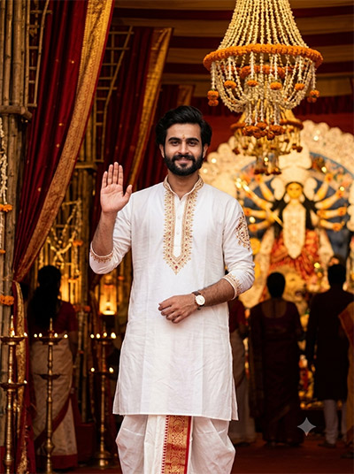 ChatGPT Durga Puja Photo Editing Prompts For Boys
