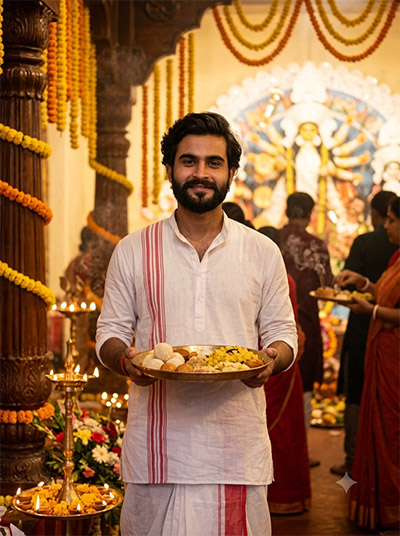 ChatGPT Durga Puja Photo Editing Prompts For Boys